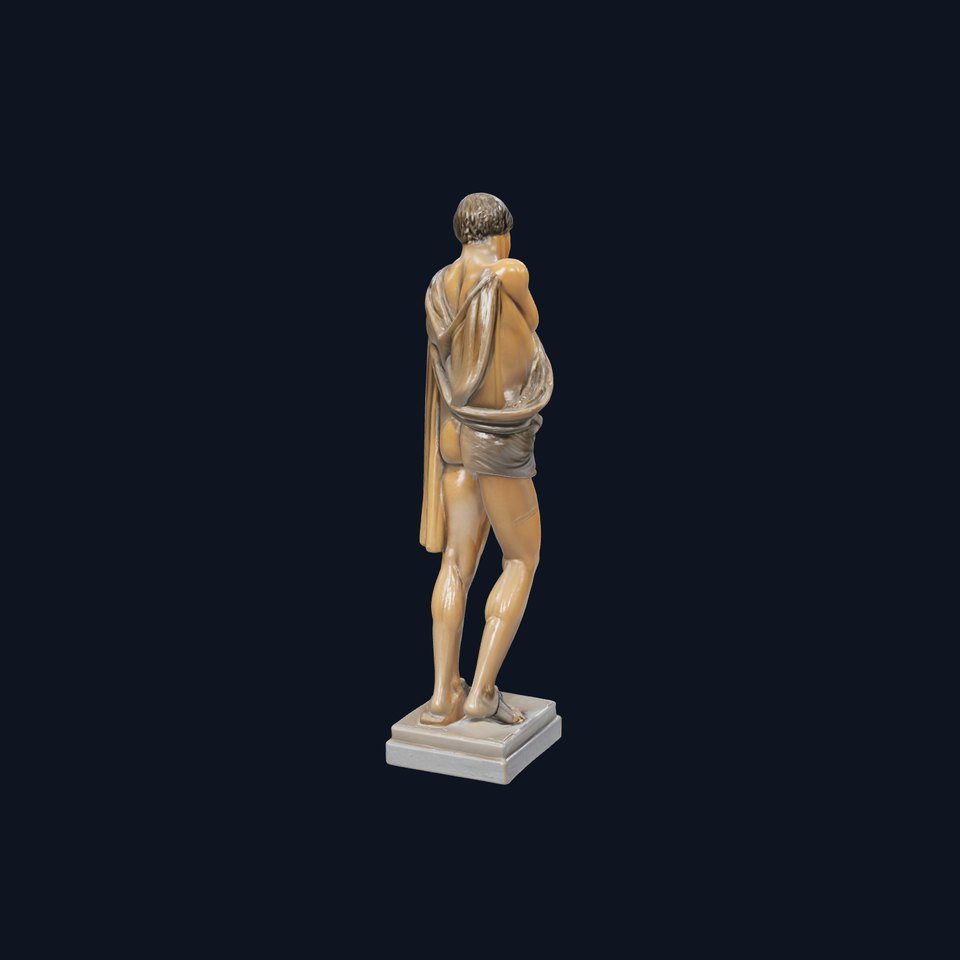 Ancient Greek Athlete Bronze Statue model pack